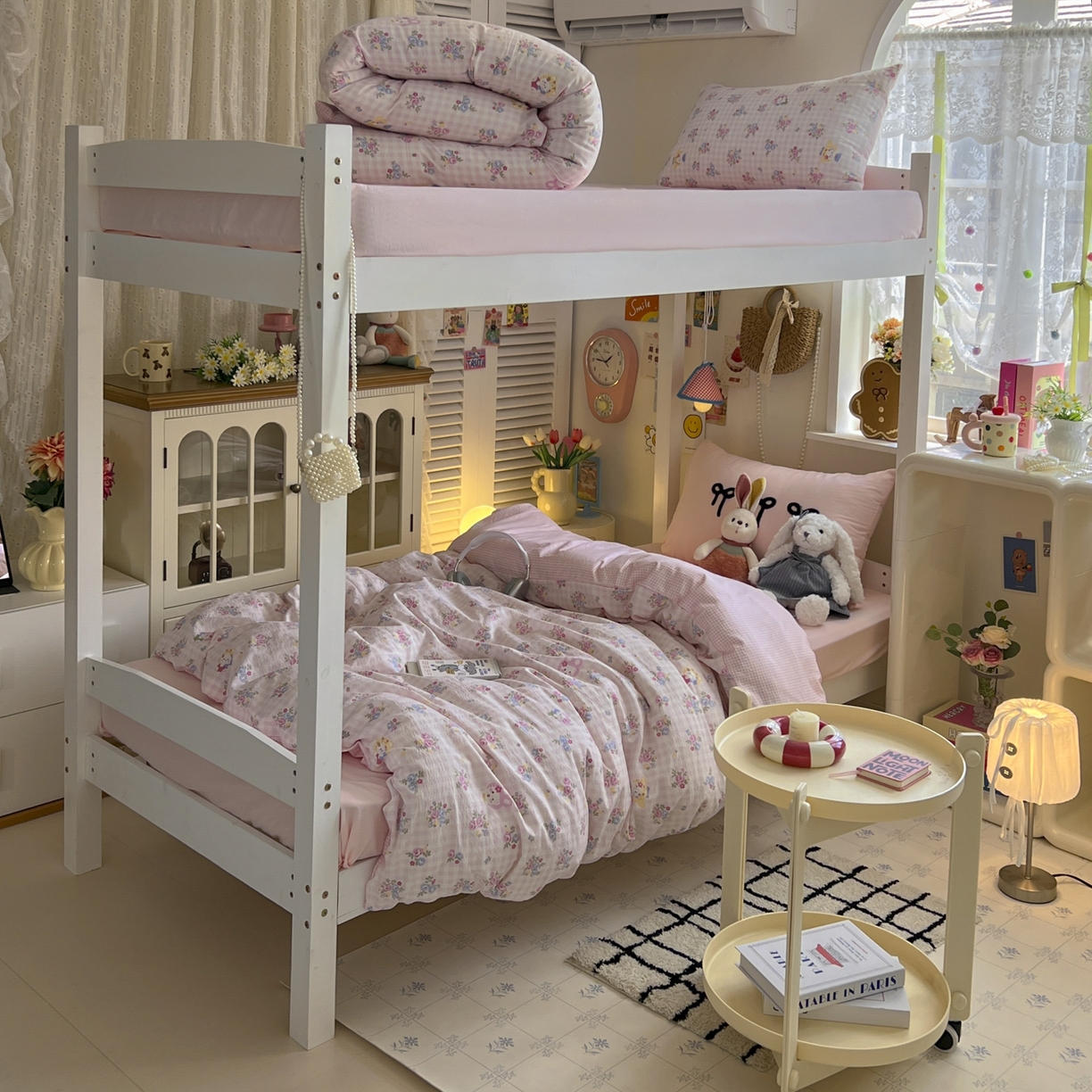 91家纺网 家纺一手货源 找家纺 三元色 2025新款云感毛巾绣学生三件套 猫咪花园