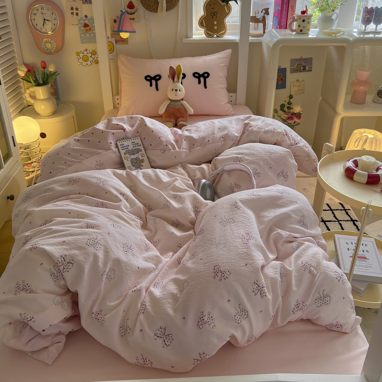 91家纺网 家纺一手货源 找家纺 三元色 2025新款云感毛巾绣学生三件套 心愿