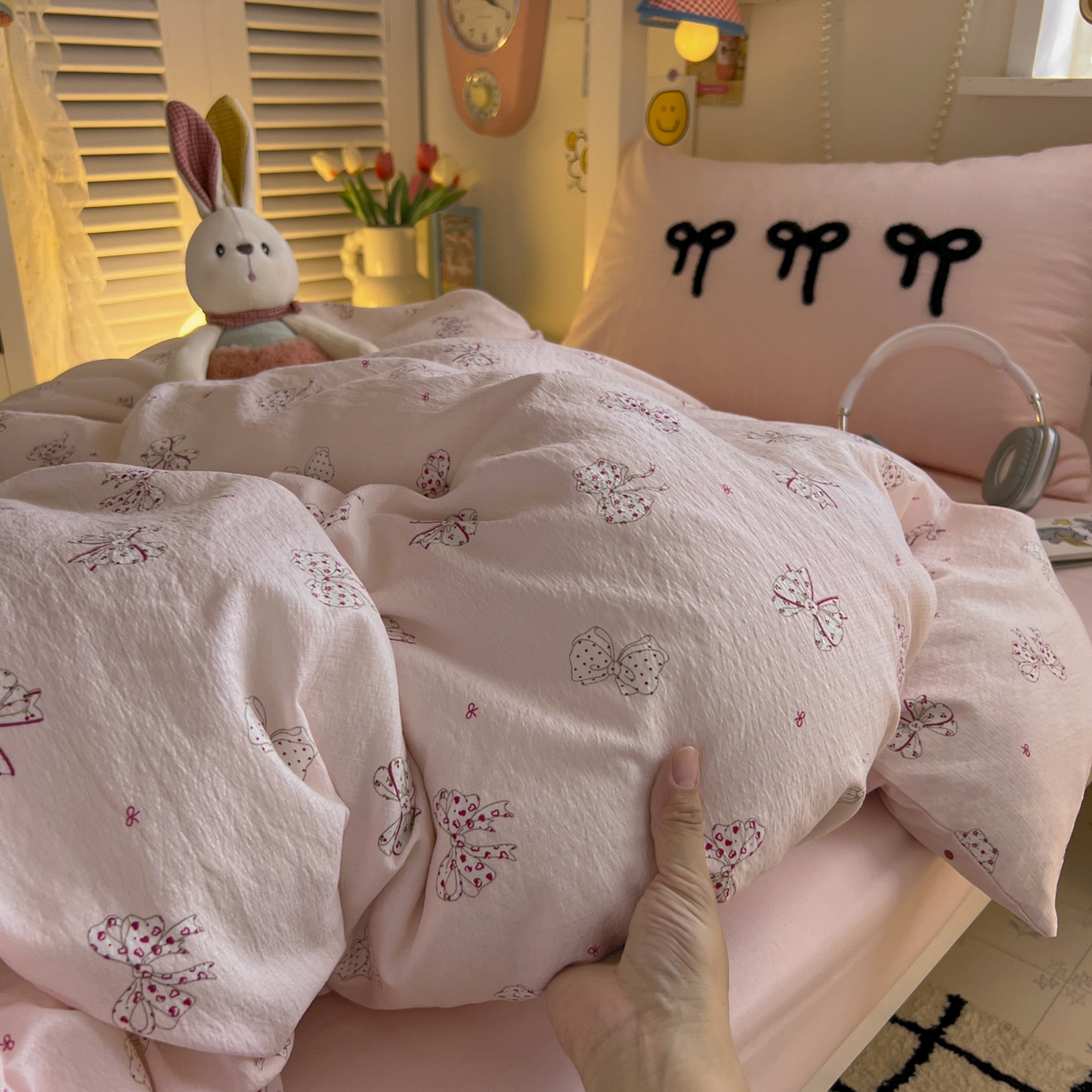 91家纺网 家纺一手货源 找家纺 三元色 2025新款云感毛巾绣学生三件套 心愿