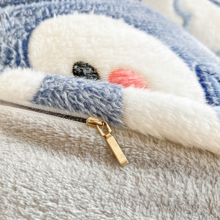 91家纺网 家纺一手货源 找家纺 川悦生活 2025新款立体雪花绒印花四件套学生床系列一场景一 快乐鸭鸭