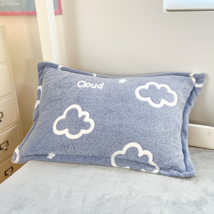 91家纺网 家纺一手货源 找家纺 川悦生活 2025新款立体雪花绒印花四件套学生床系列一场景一 奶味云朵