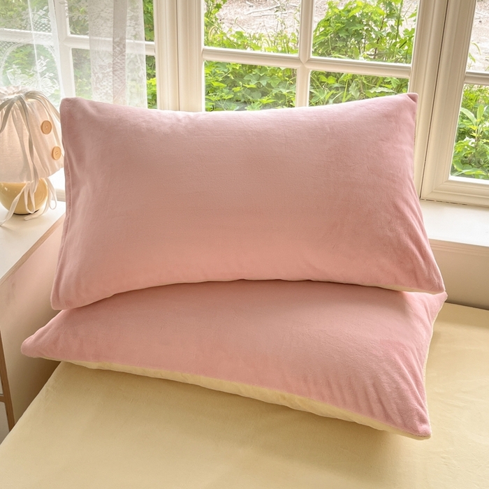 91家纺网 家纺一手货源 找家纺 （总）857家居 2024新款A类牛奶绒纯色双拼四件套