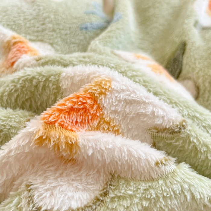 91家纺网 家纺一手货源 找家纺 川悦生活 2025新款立体雪花绒印花大床四件套系列一场景一 奶芙小花