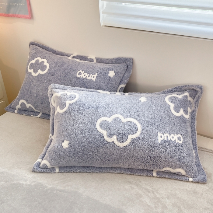 91家纺网 家纺一手货源 找家纺 川悦生活 2025新款立体雪花绒印花大床四件套系列一场景一 奶味云朵