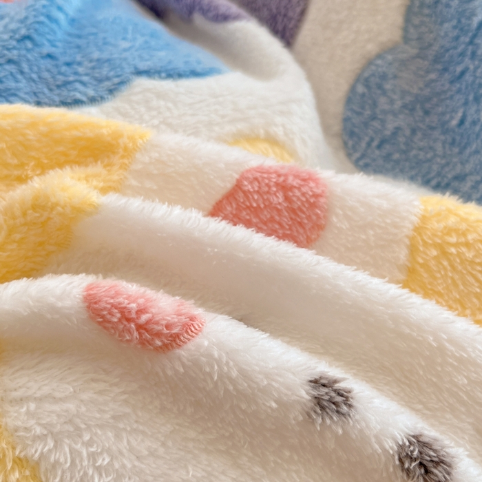 91家纺网 家纺一手货源 找家纺 川悦生活 2025新款立体雪花绒印花大床四件套系列一场景一 甜蜜日常粉