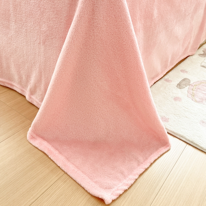 91家纺网 家纺一手货源 找家纺 川悦生活 2025新款立体雪花绒印花大床四件套系列一场景一 甜蜜日常粉