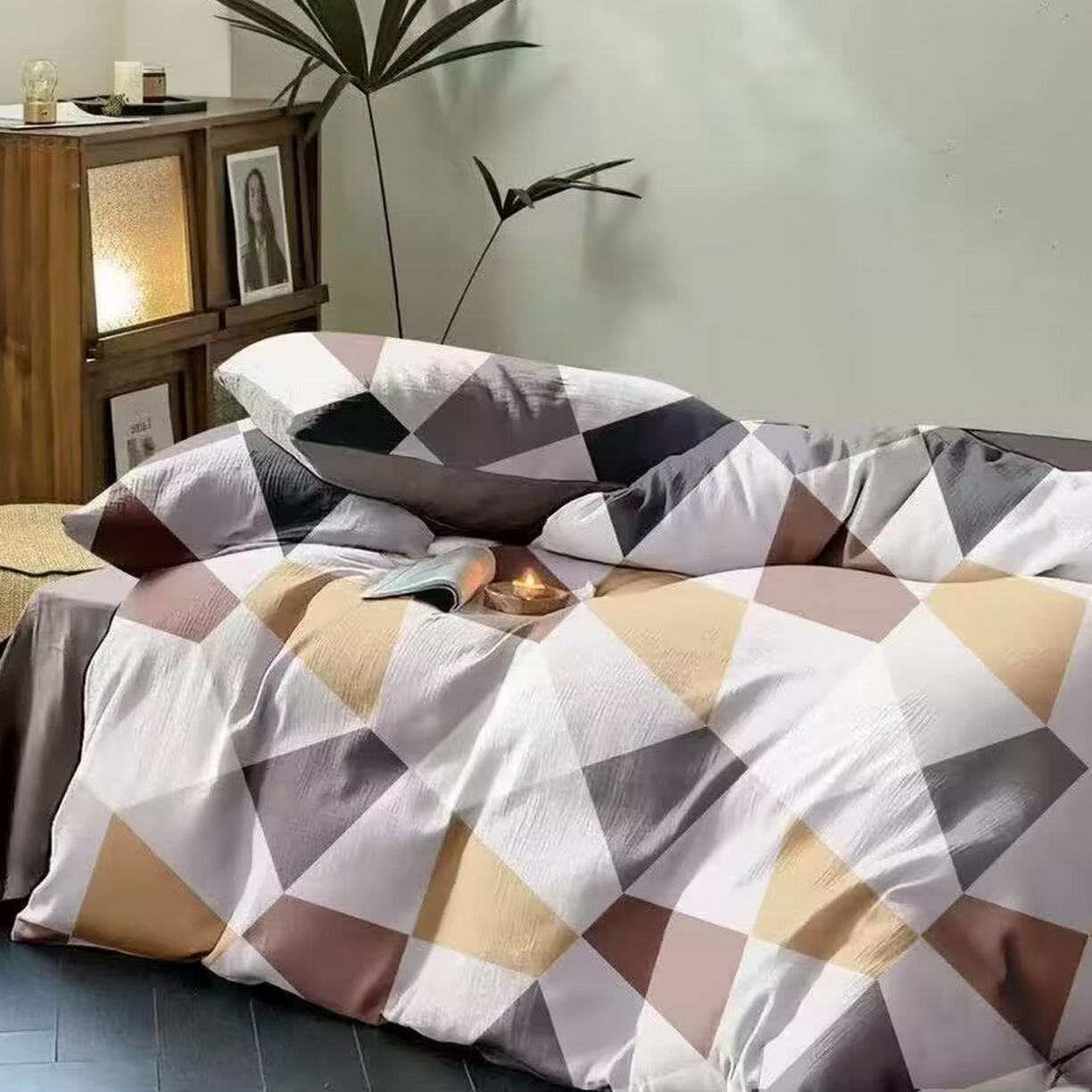 91家纺网 家纺一手货源 找家纺 （总）未来家居 2025新款长绒棉四件套UML13370