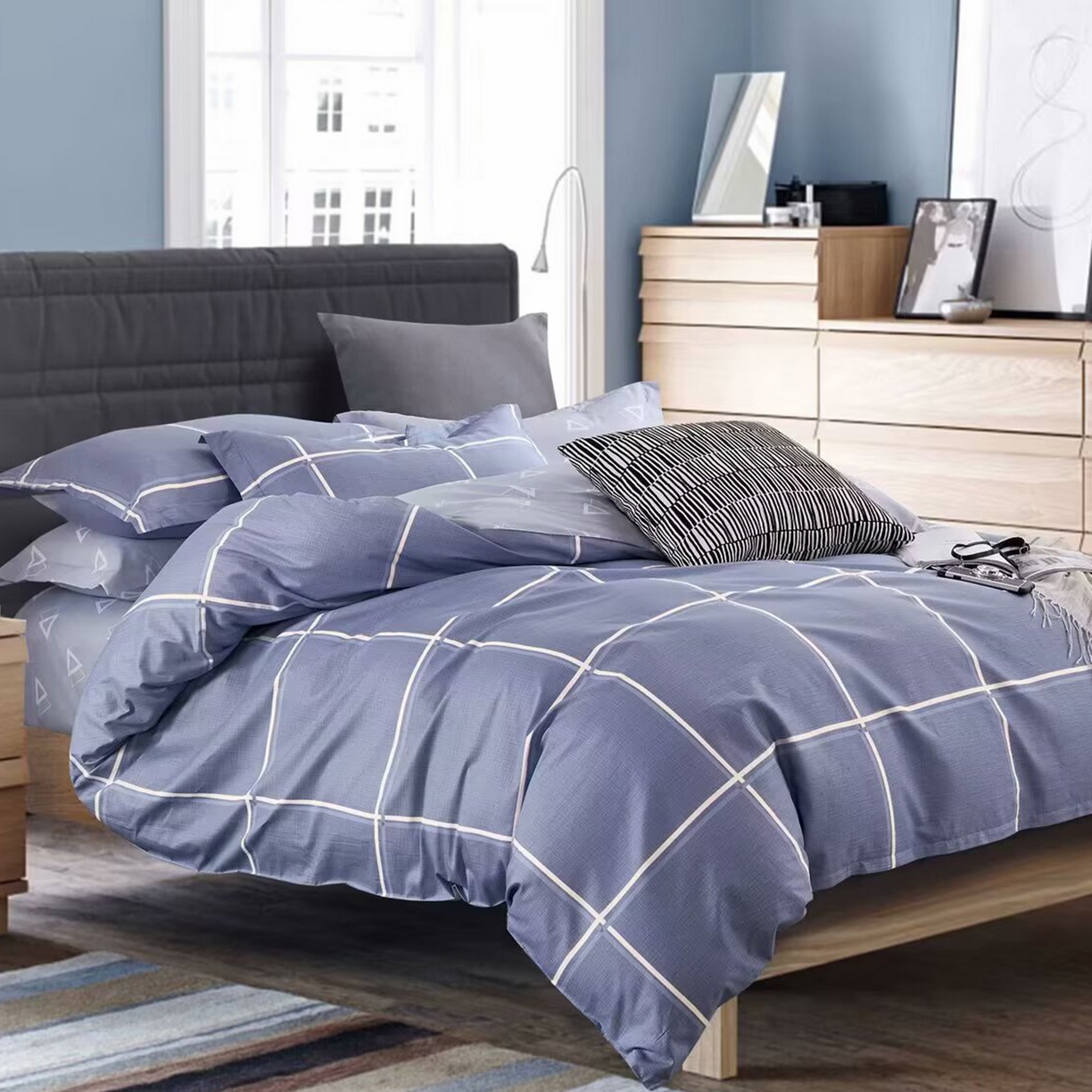 91家纺网 家纺一手货源 找家纺 （总）未来家居 2025新款长绒棉四件套UML13370