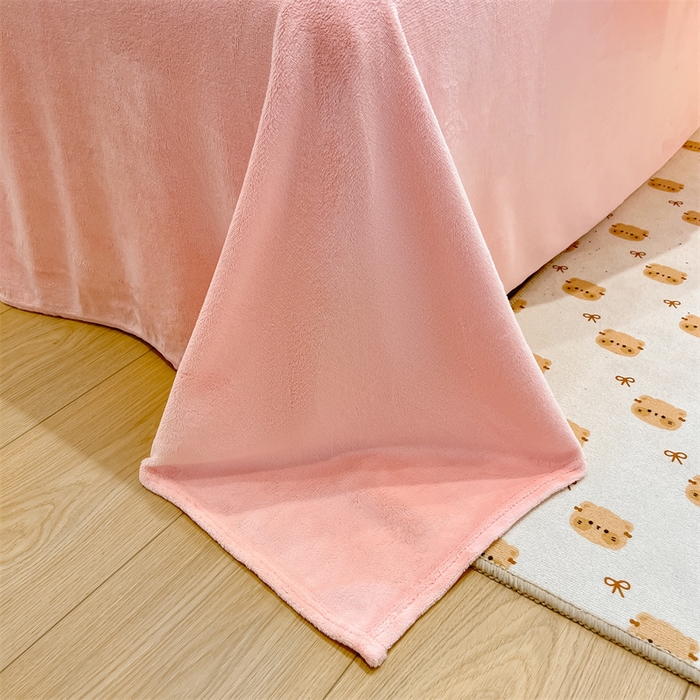 91家纺网 家纺一手货源 找家纺 川悦生活 2025新款立体雪花绒印花大床四件套系列一场景一 甜心花田