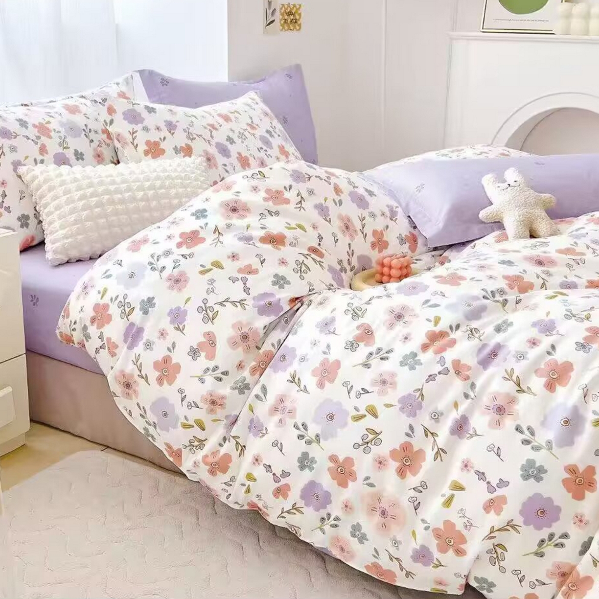 91家纺网 家纺一手货源 找家纺 （总）未来家居 2025新款长绒棉四件套UML13370