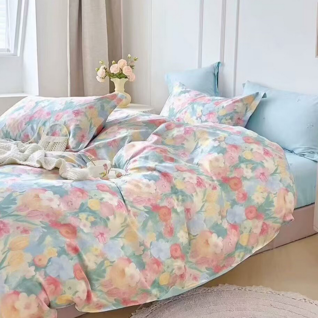 91家纺网 家纺一手货源 找家纺 （总）未来家居 2025新款长绒棉四件套UML13370