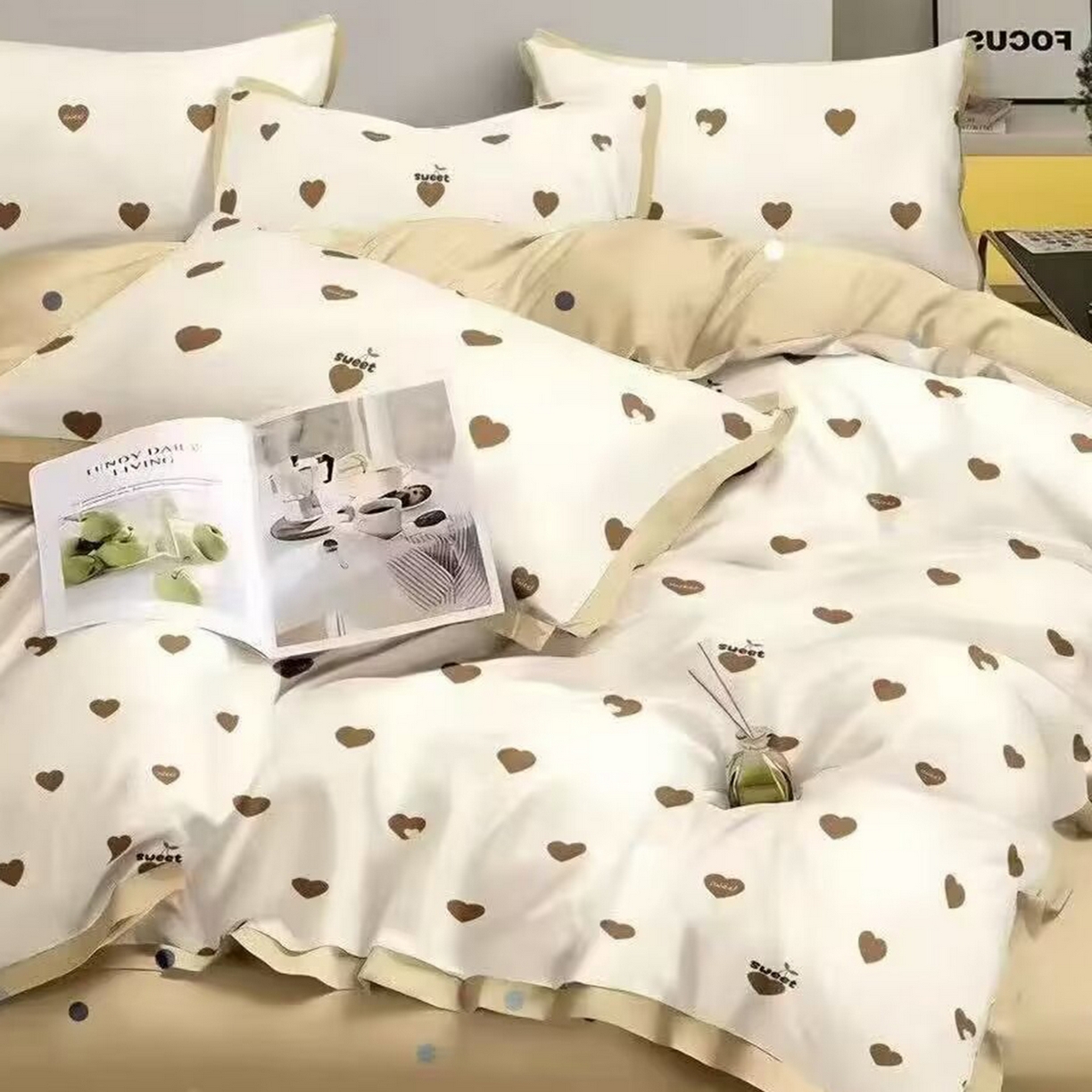 91家纺网 家纺一手货源 找家纺 （总）未来家居 2025新款长绒棉四件套UML13370