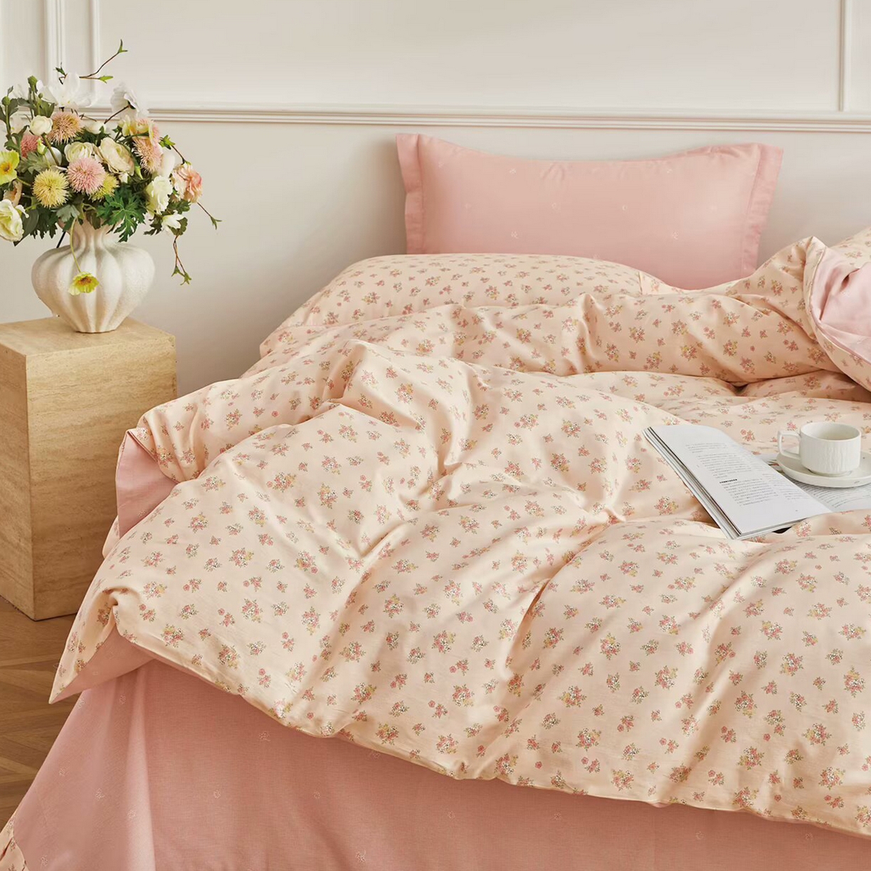 91家纺网 家纺一手货源 找家纺 （总）未来家居 2025新款长绒棉四件套UML13370