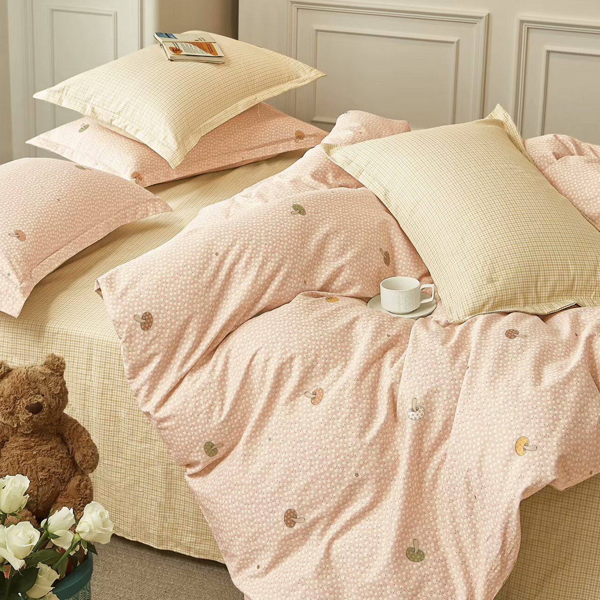 91家纺网 家纺一手货源 找家纺 （总）未来家居 2025新款长绒棉四件套UML13370