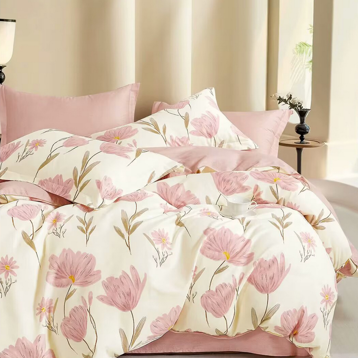 91家纺网 家纺一手货源 找家纺 （总）未来家居 2025新款长绒棉四件套UML13370