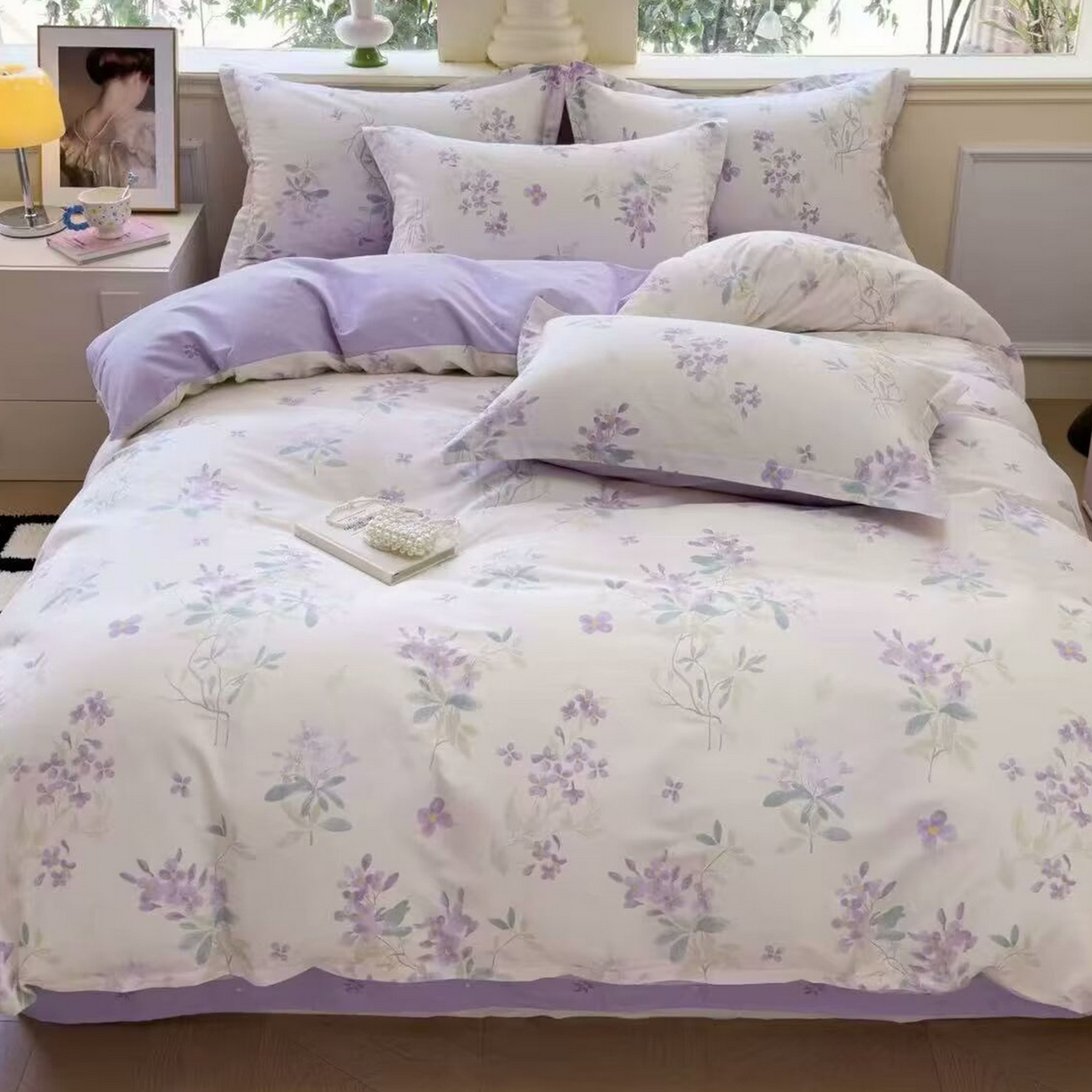 91家纺网 家纺一手货源 找家纺 （总）未来家居 2025新款长绒棉四件套UML13370