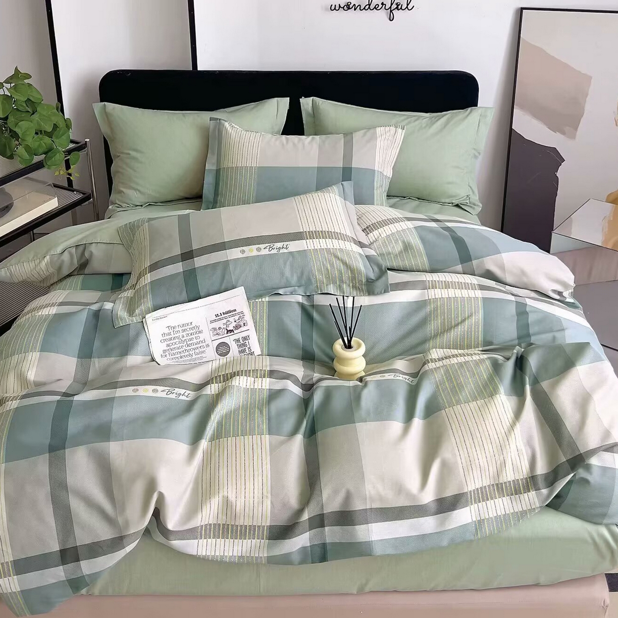 91家纺网 家纺一手货源 找家纺 （总）未来家居 2025新款长绒棉四件套UML13370