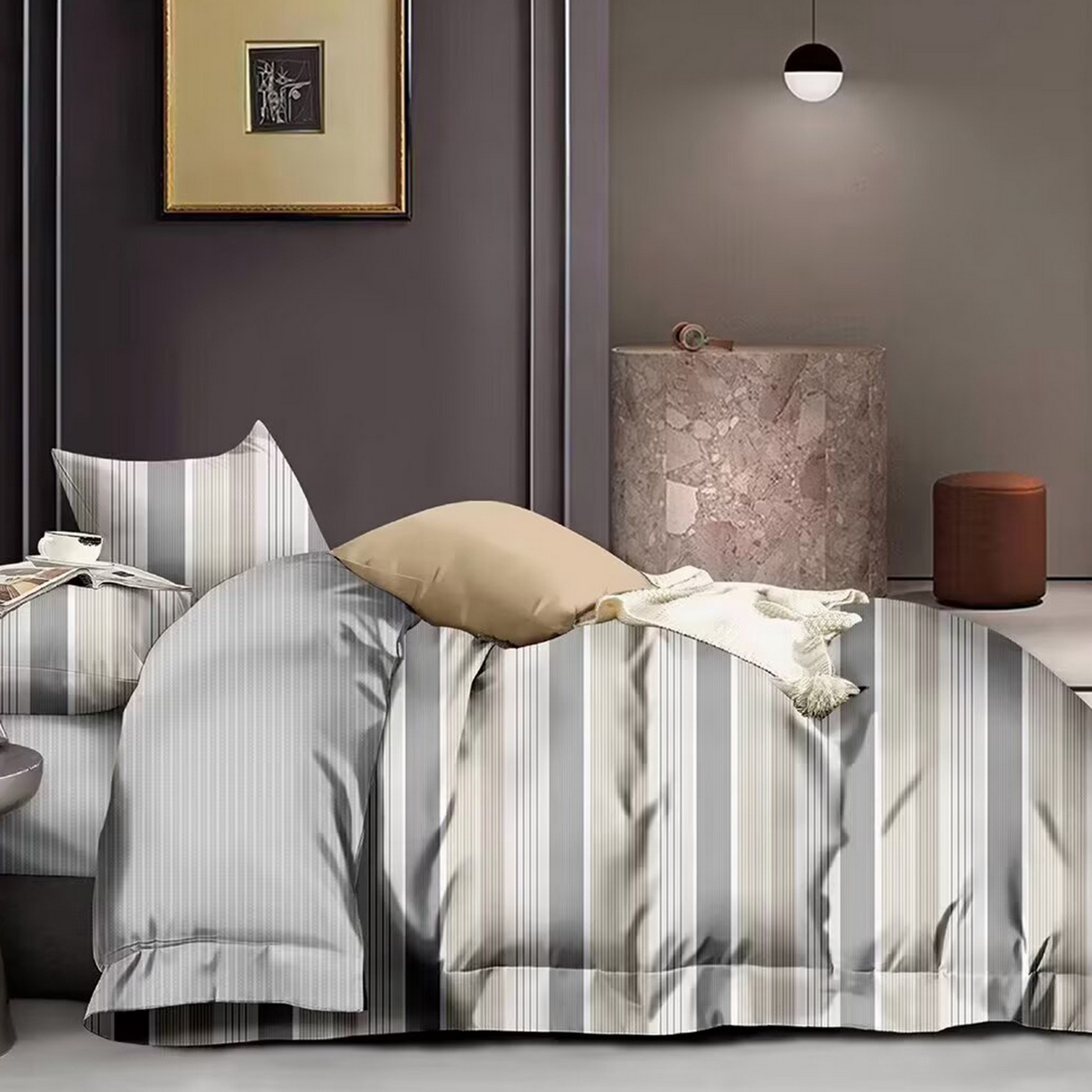 91家纺网 家纺一手货源 找家纺 （总）未来家居 2025新款长绒棉四件套UML13370