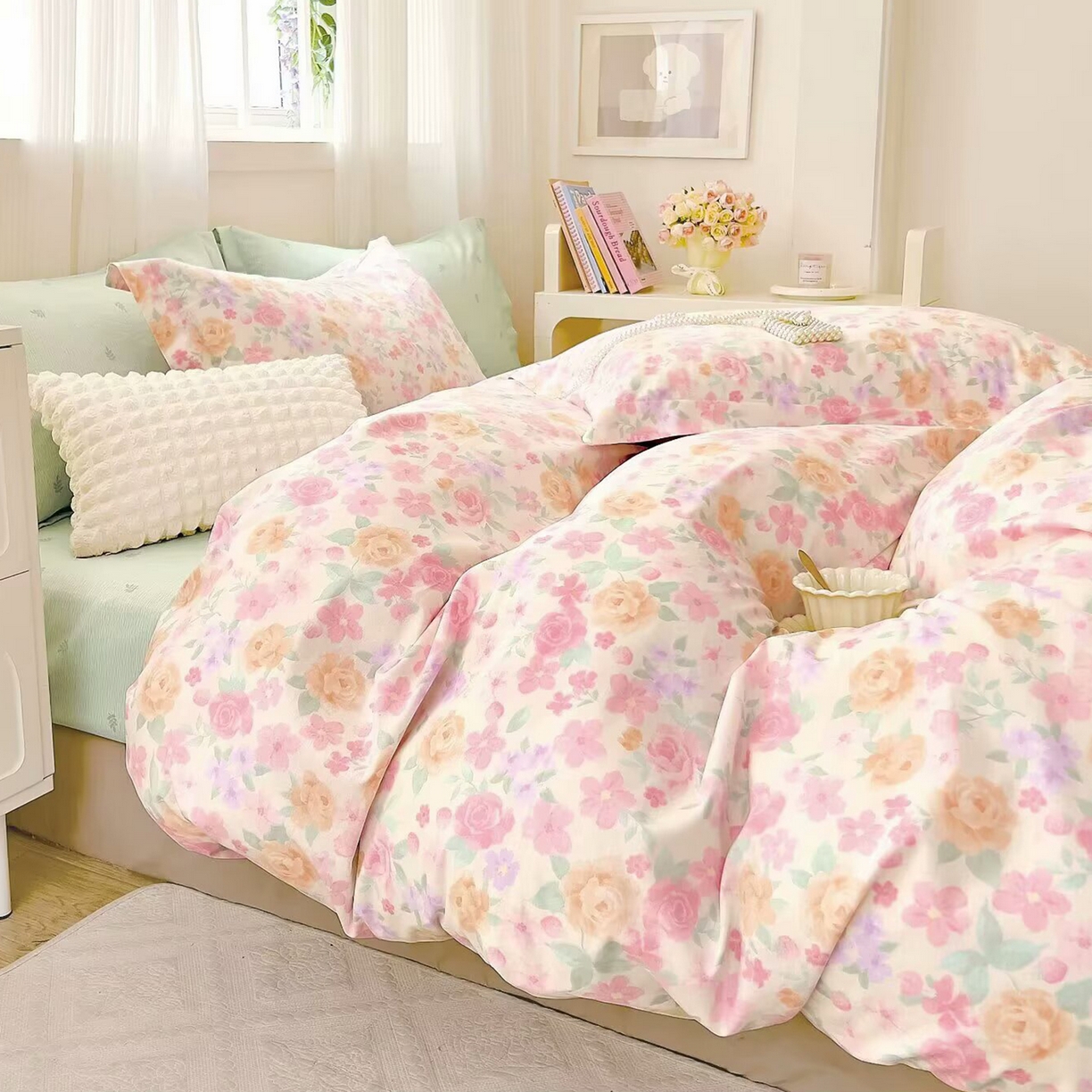 91家纺网 家纺一手货源 找家纺 （总）未来家居 2025新款长绒棉四件套UML13370