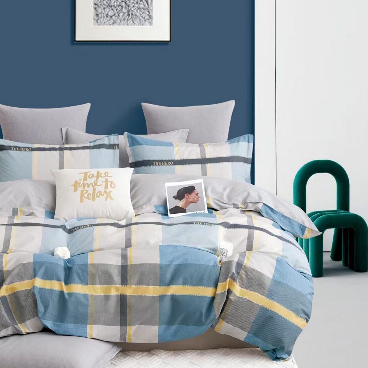 91家纺网 家纺一手货源 找家纺 （总）未来家居 2025新款长绒棉四件套UML13370