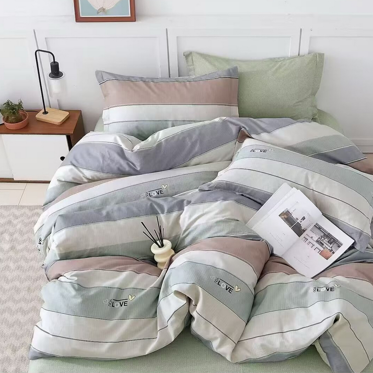 91家纺网 家纺一手货源 找家纺 （总）未来家居 2025新款长绒棉四件套UML13370