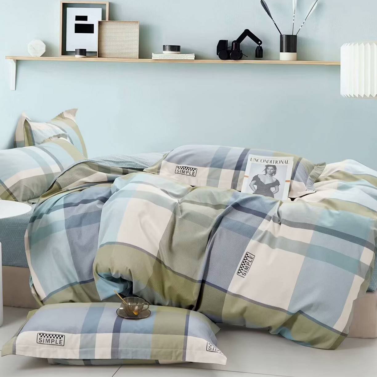 91家纺网 家纺一手货源 找家纺 （总）未来家居 2025新款长绒棉四件套UML13370