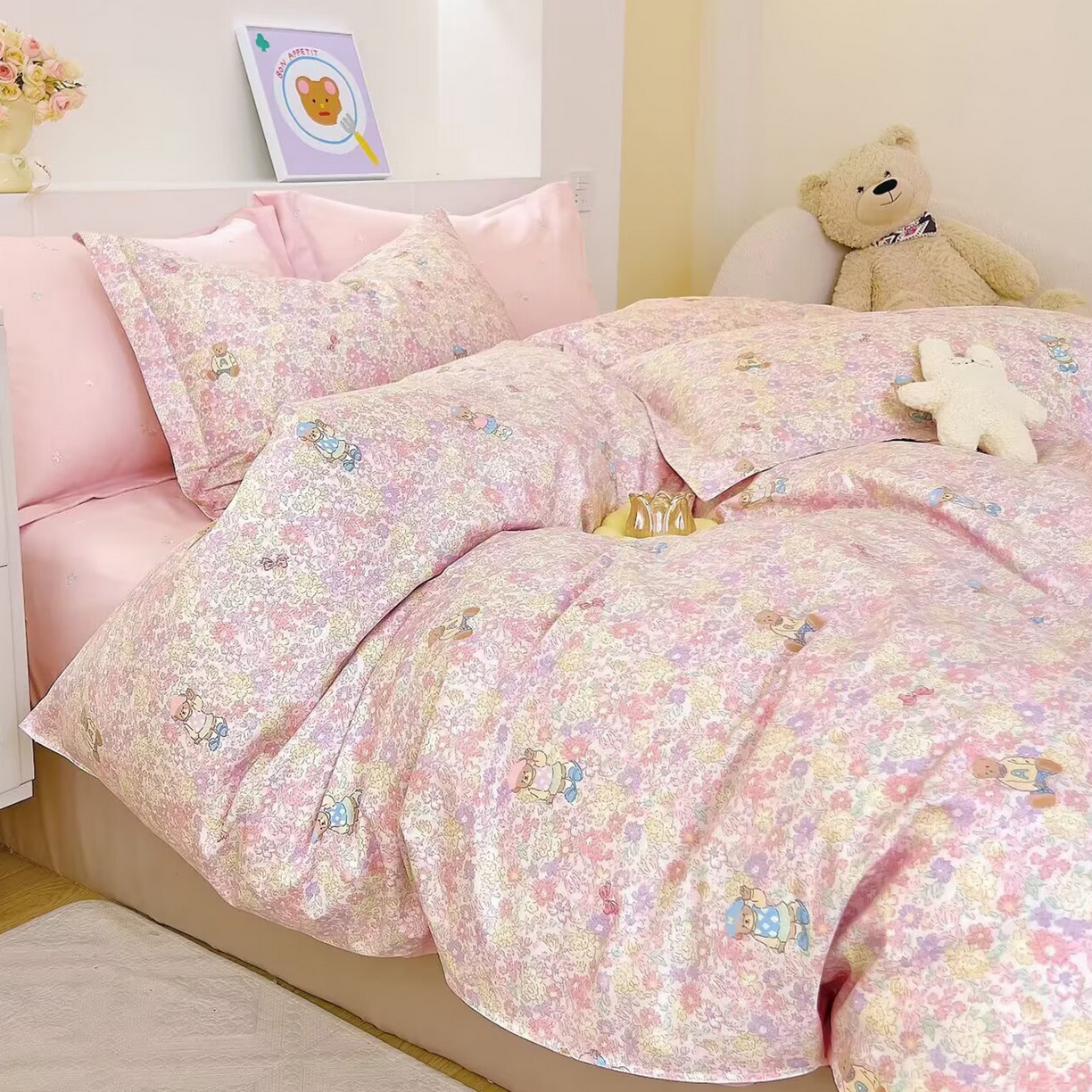 91家纺网 家纺一手货源 找家纺 （总）未来家居 2025新款长绒棉四件套UML13370