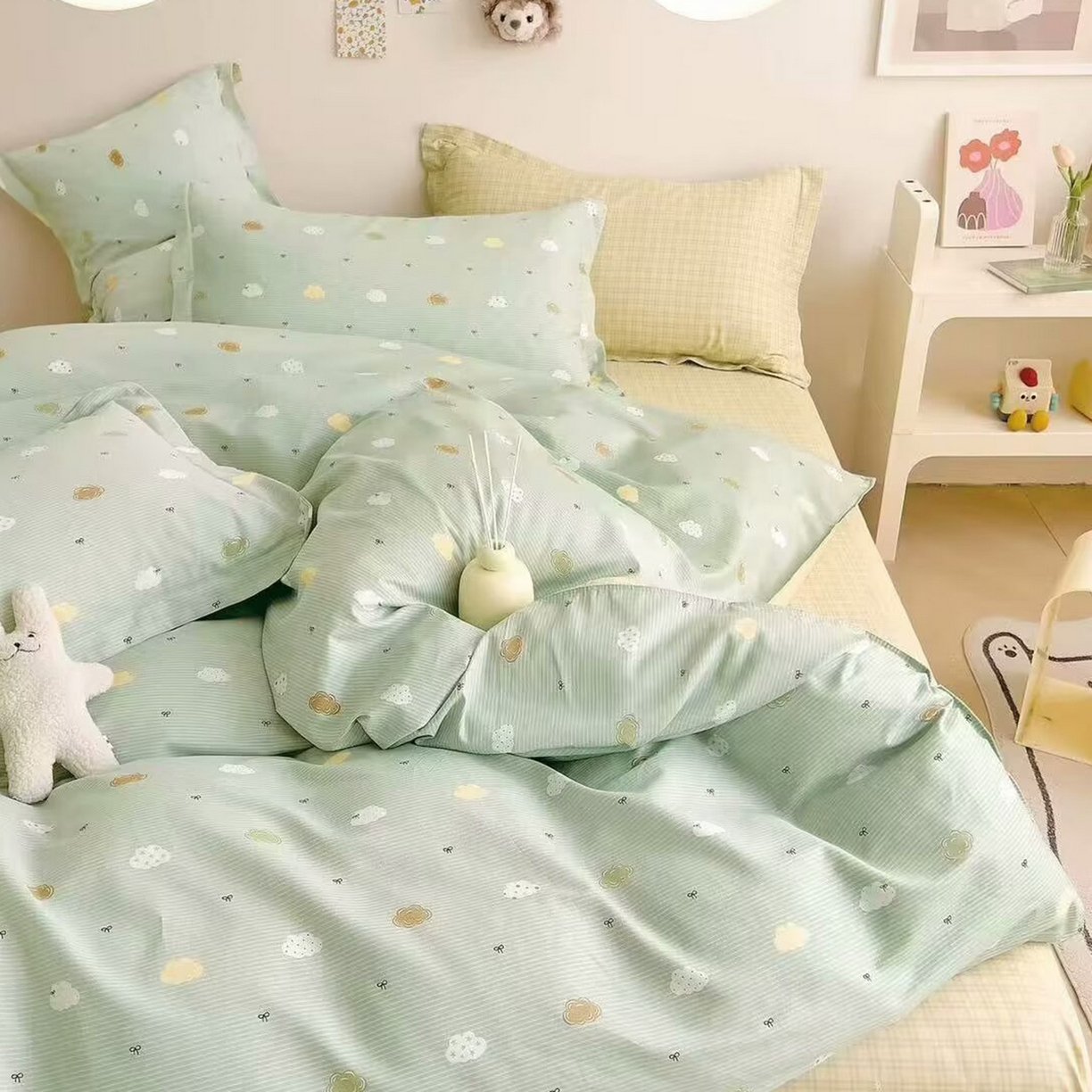 91家纺网 家纺一手货源 找家纺 （总）未来家居 2025新款长绒棉四件套UML13370