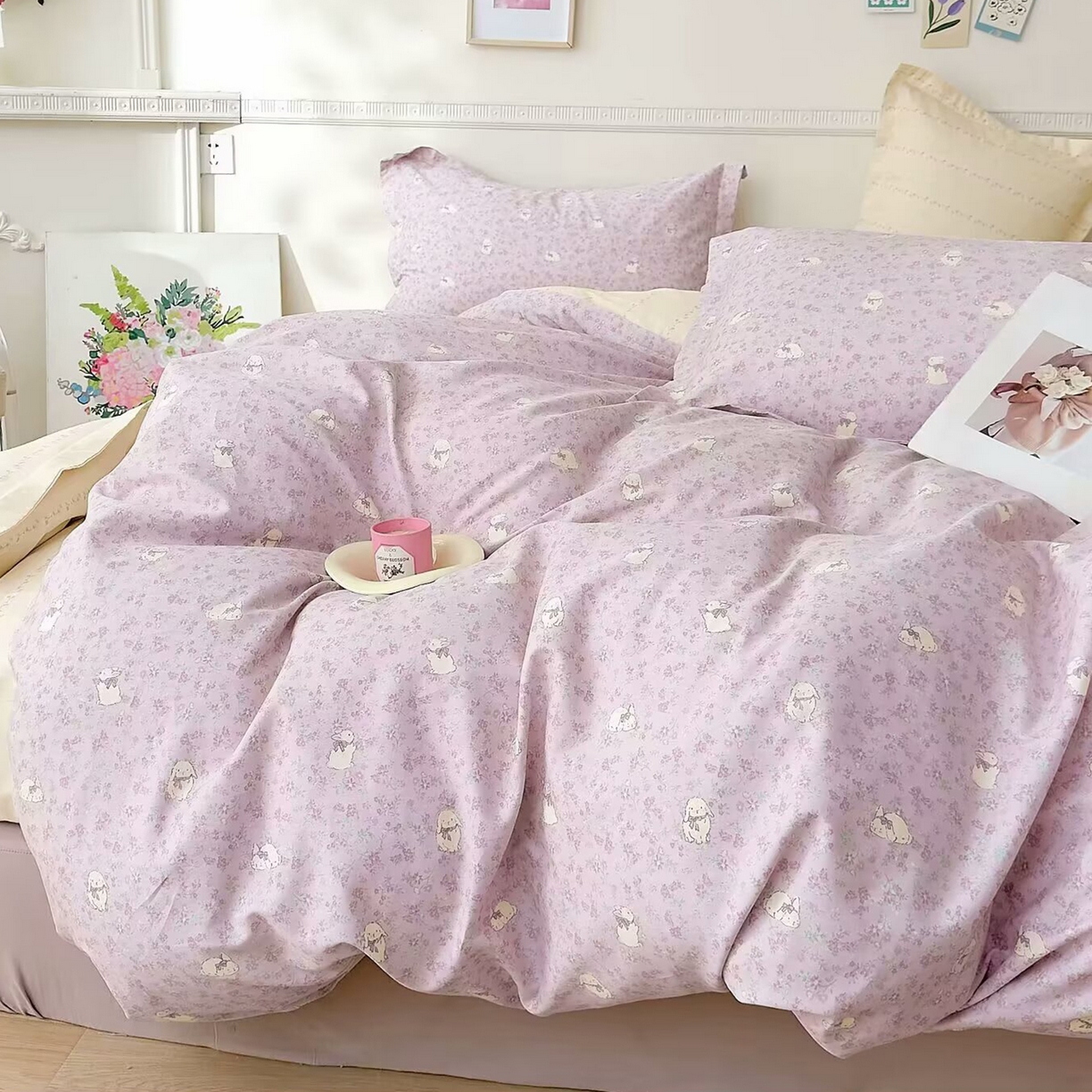 91家纺网 家纺一手货源 找家纺 （总）未来家居 2025新款长绒棉四件套UML13370