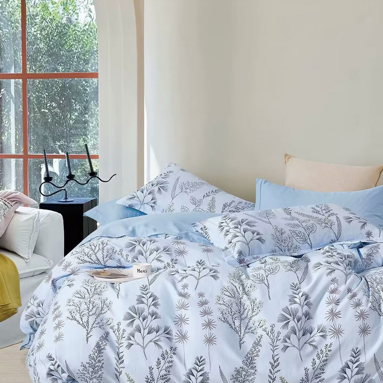 91家纺网 家纺一手货源 找家纺 （总）未来家居 2025新款长绒棉四件套UML13370