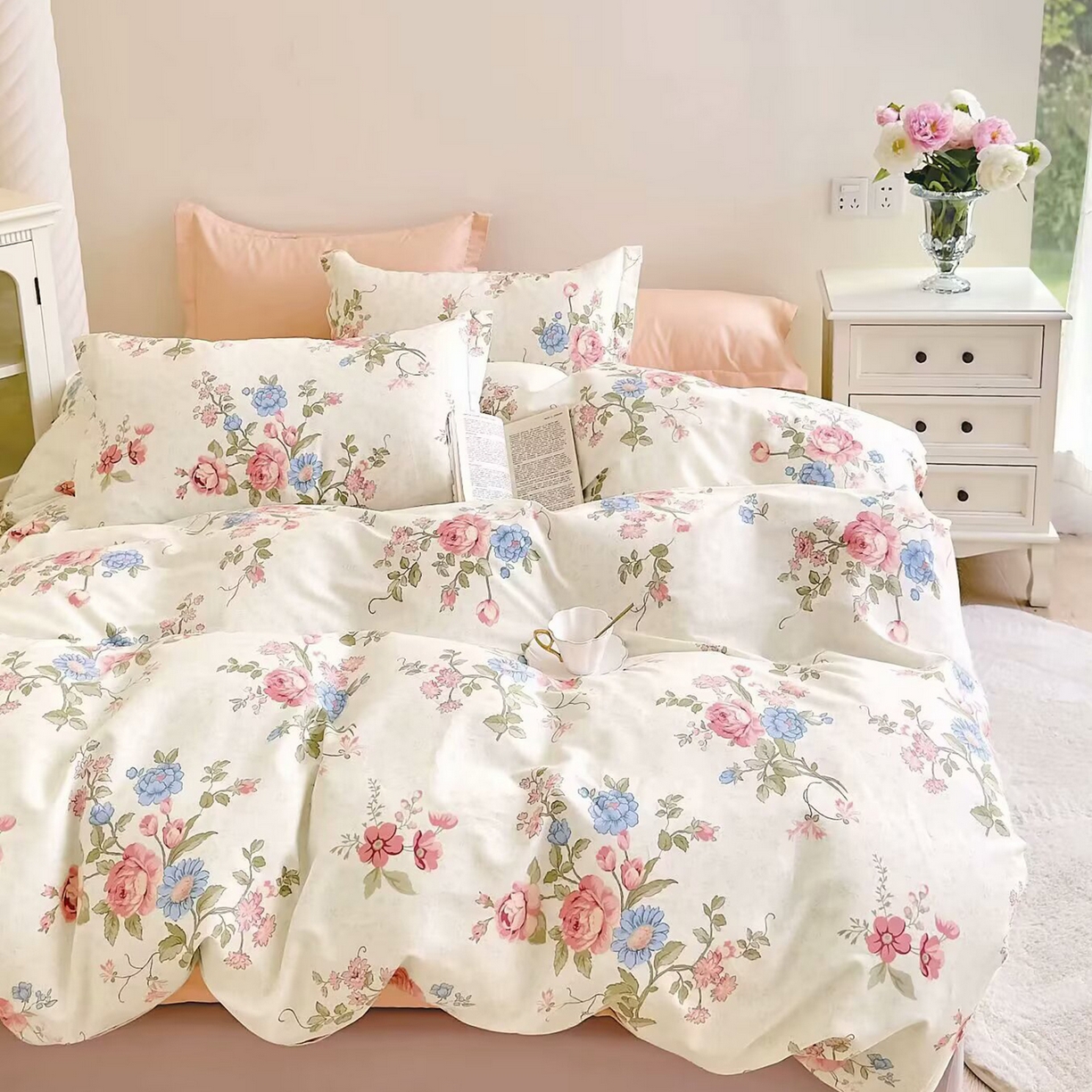 91家纺网 家纺一手货源 找家纺 （总）未来家居 2025新款长绒棉四件套UML13370