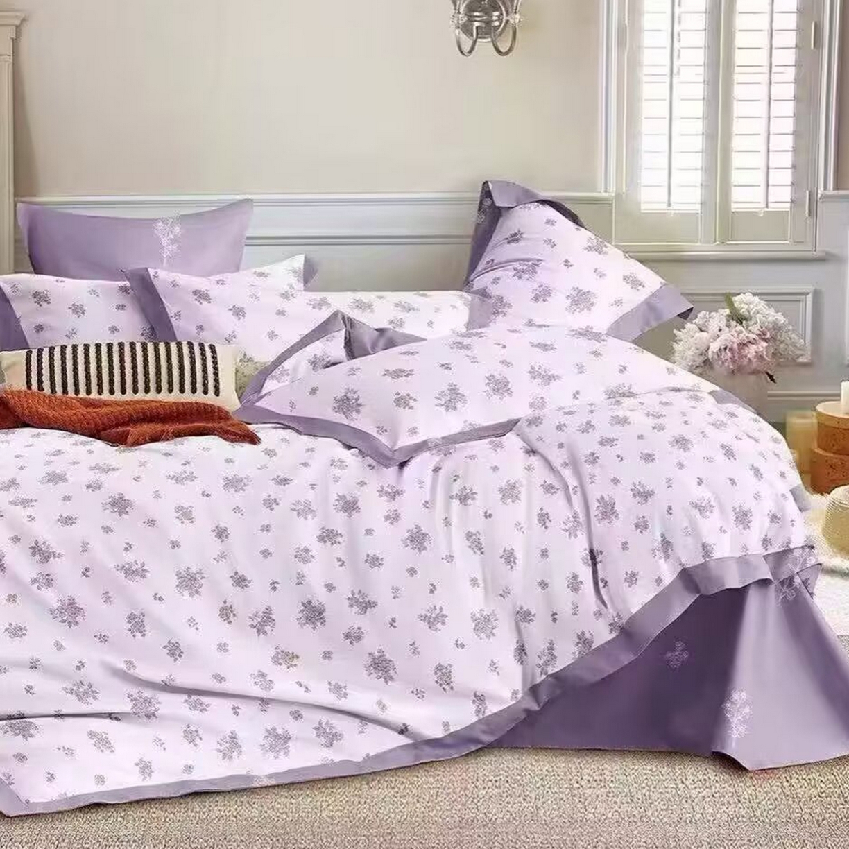 91家纺网 家纺一手货源 找家纺 （总）未来家居 2025新款长绒棉四件套UML13370