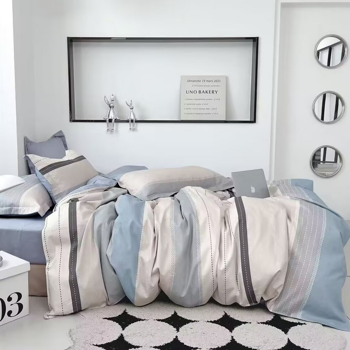 91家纺网 家纺一手货源 找家纺 （总）未来家居 2025新款长绒棉四件套UML13370