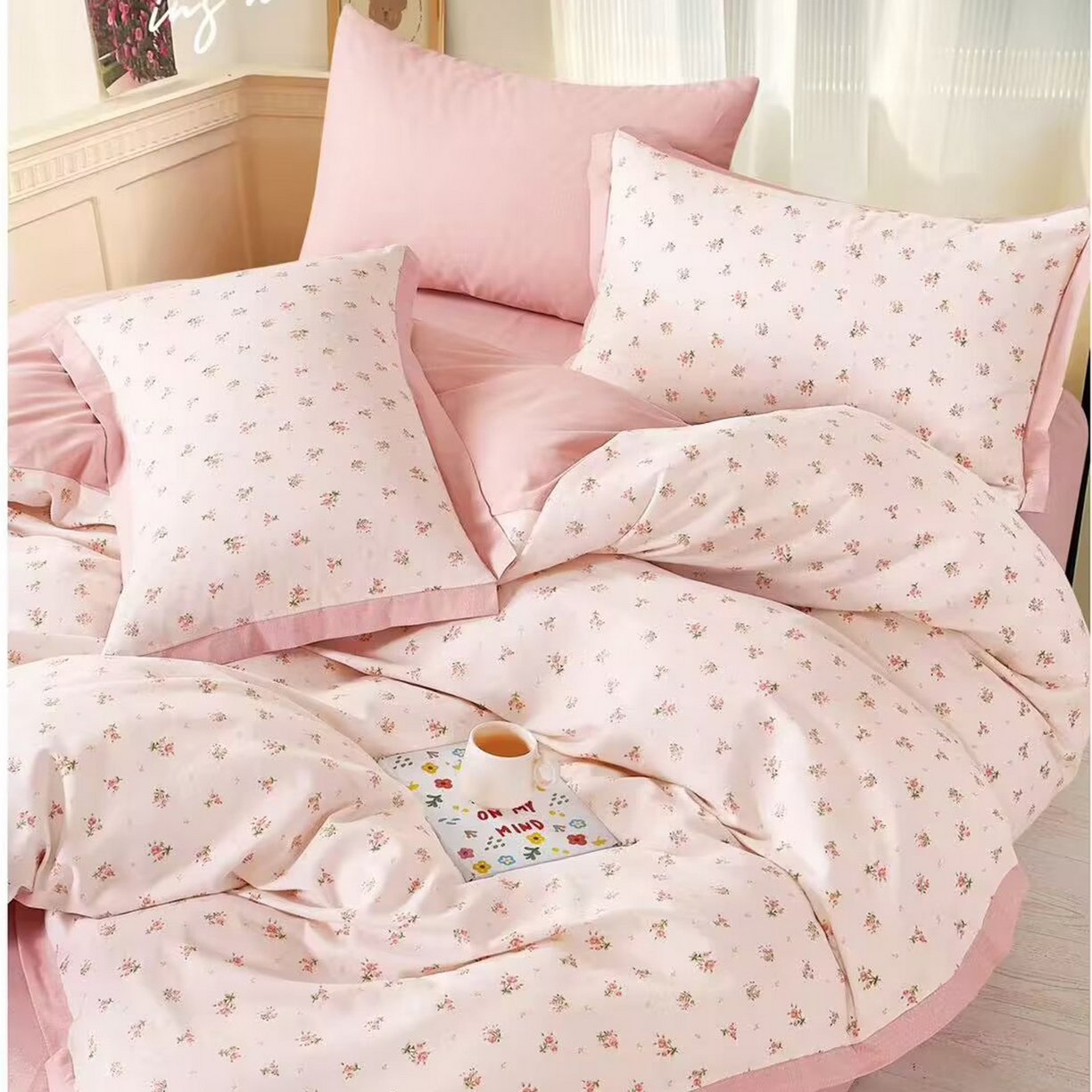 91家纺网 家纺一手货源 找家纺 （总）未来家居 2025新款长绒棉四件套UML13370