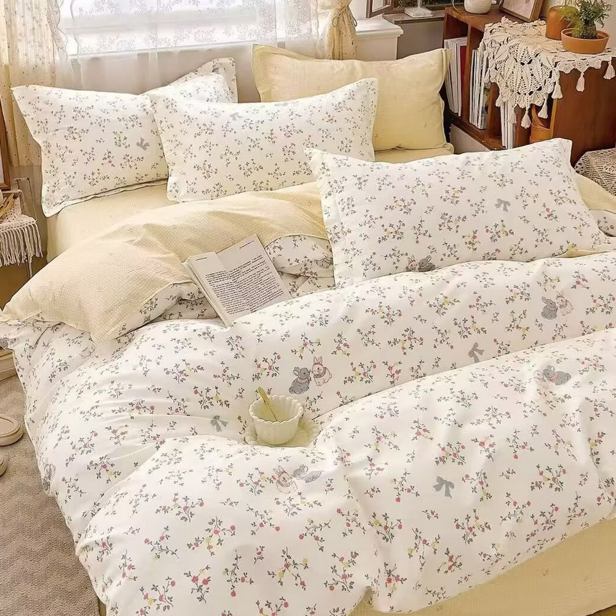 91家纺网 家纺一手货源 找家纺 （总）未来家居 2025新款长绒棉四件套UML13370