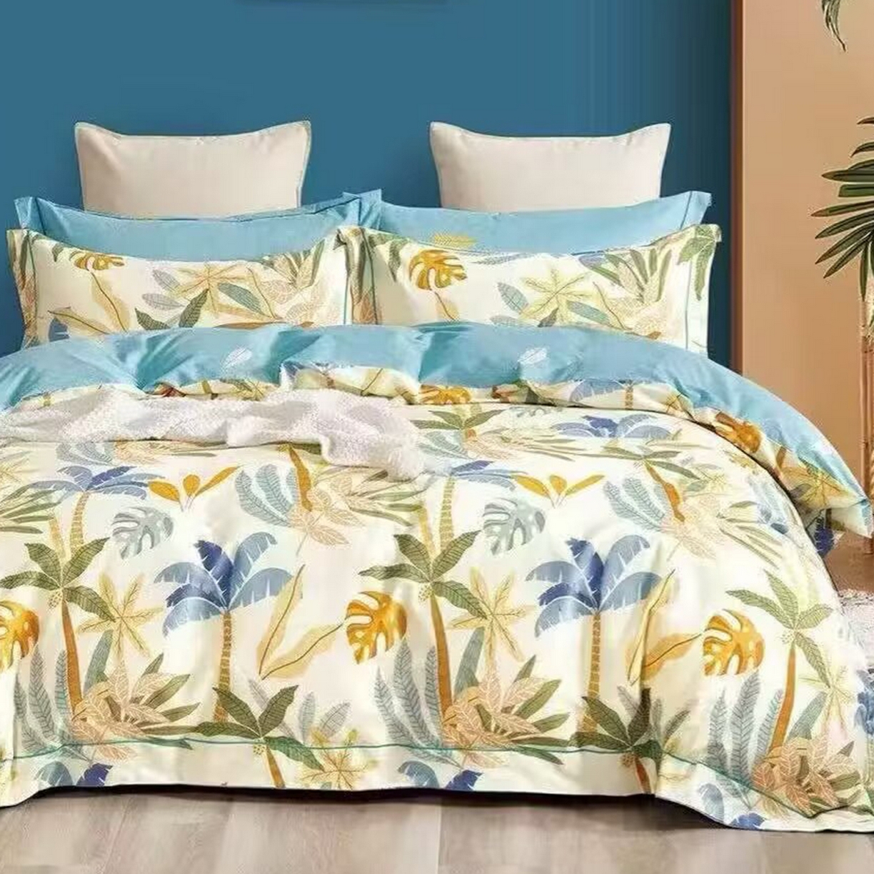 91家纺网 家纺一手货源 找家纺 （总）未来家居 2025新款长绒棉四件套UML13370