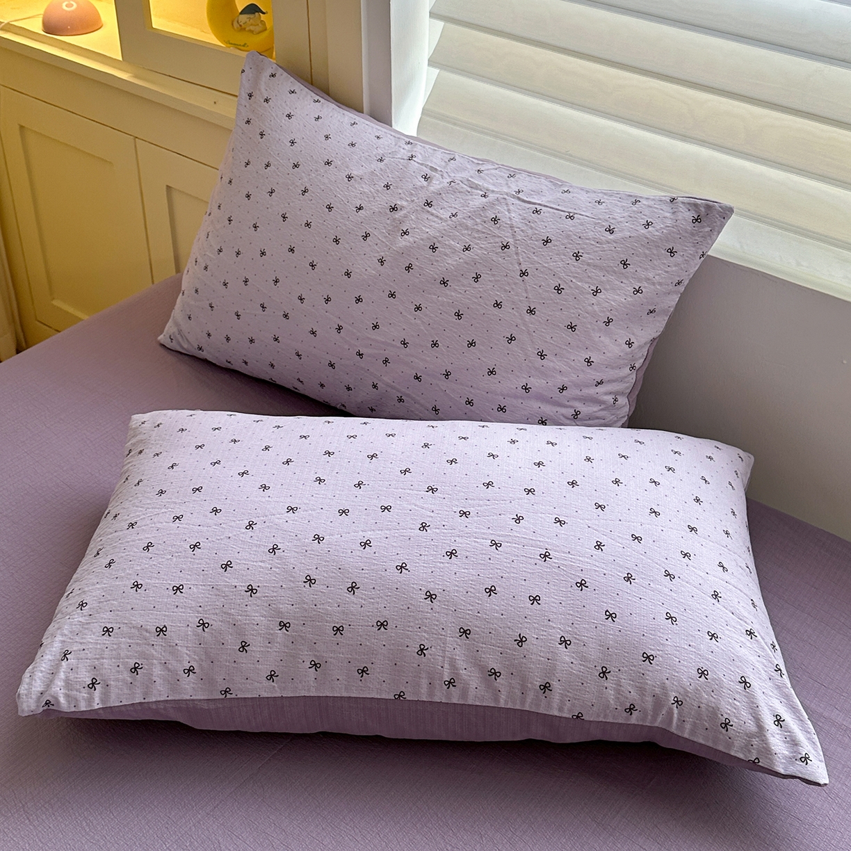 91家纺网 家纺一手货源 找家纺 水墨江南 2025新款云感双层纱印花四件套 欢乐颂