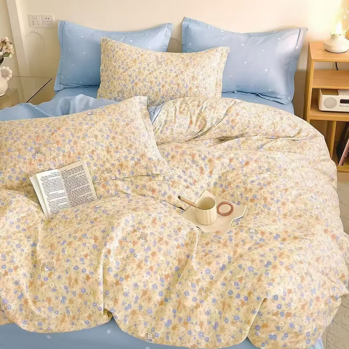 91家纺网 家纺一手货源 找家纺 （总）未来家居 2025新款长绒棉四件套UML13370