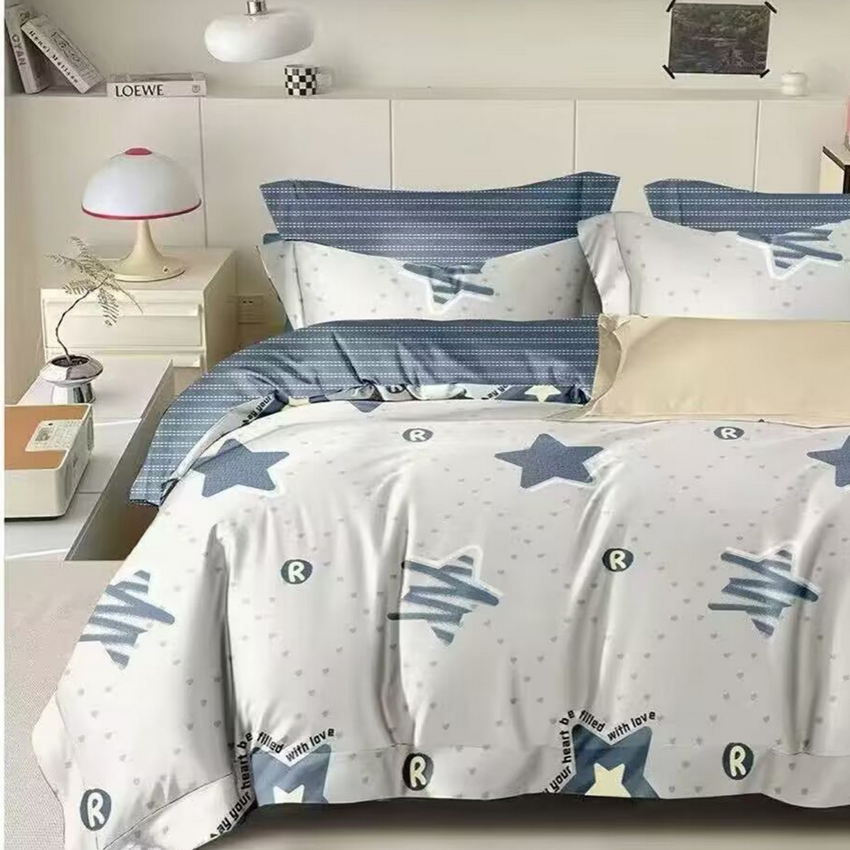 91家纺网 家纺一手货源 找家纺 （总）未来家居 2025新款长绒棉四件套UML13370