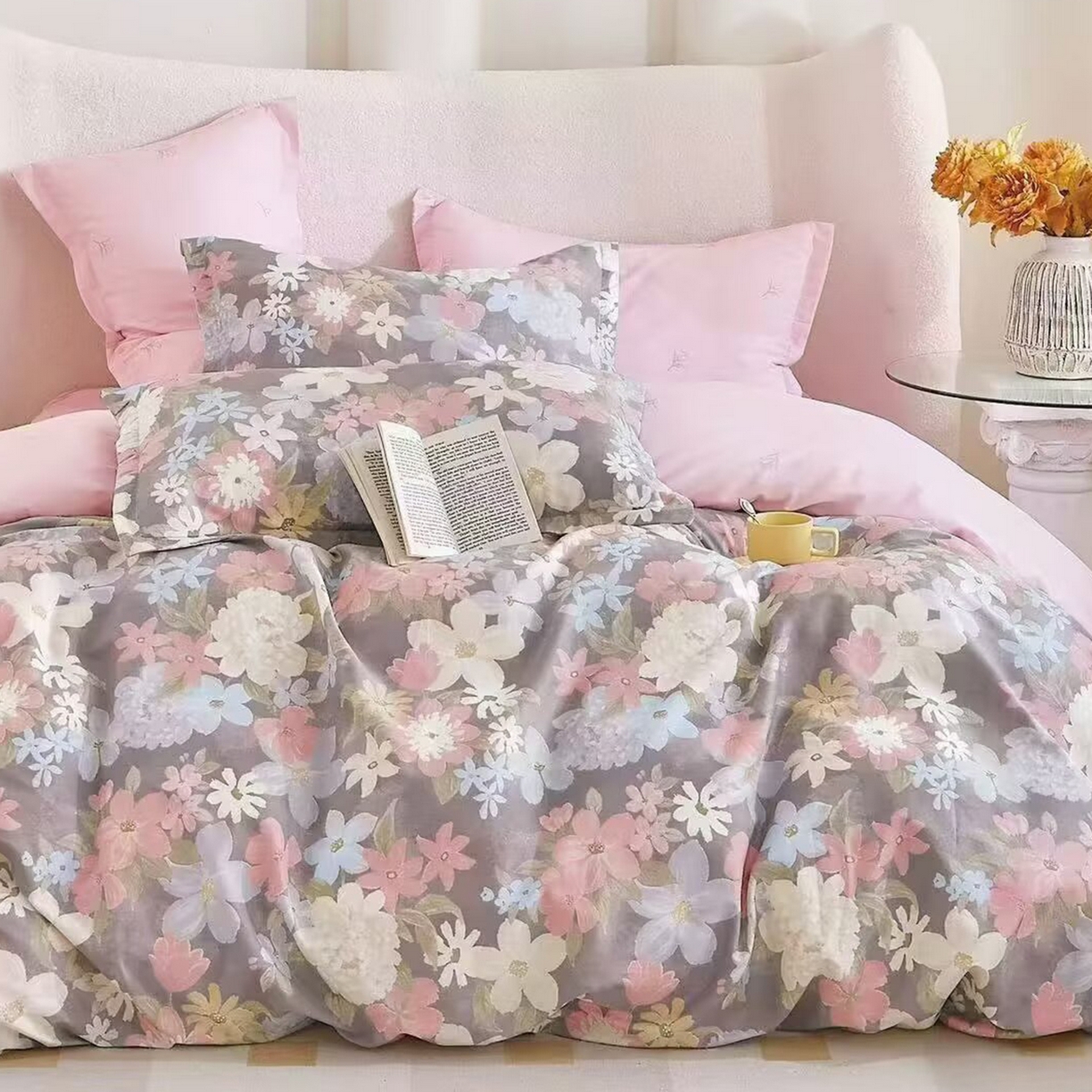 91家纺网 家纺一手货源 找家纺 （总）未来家居 2025新款长绒棉四件套UML13370