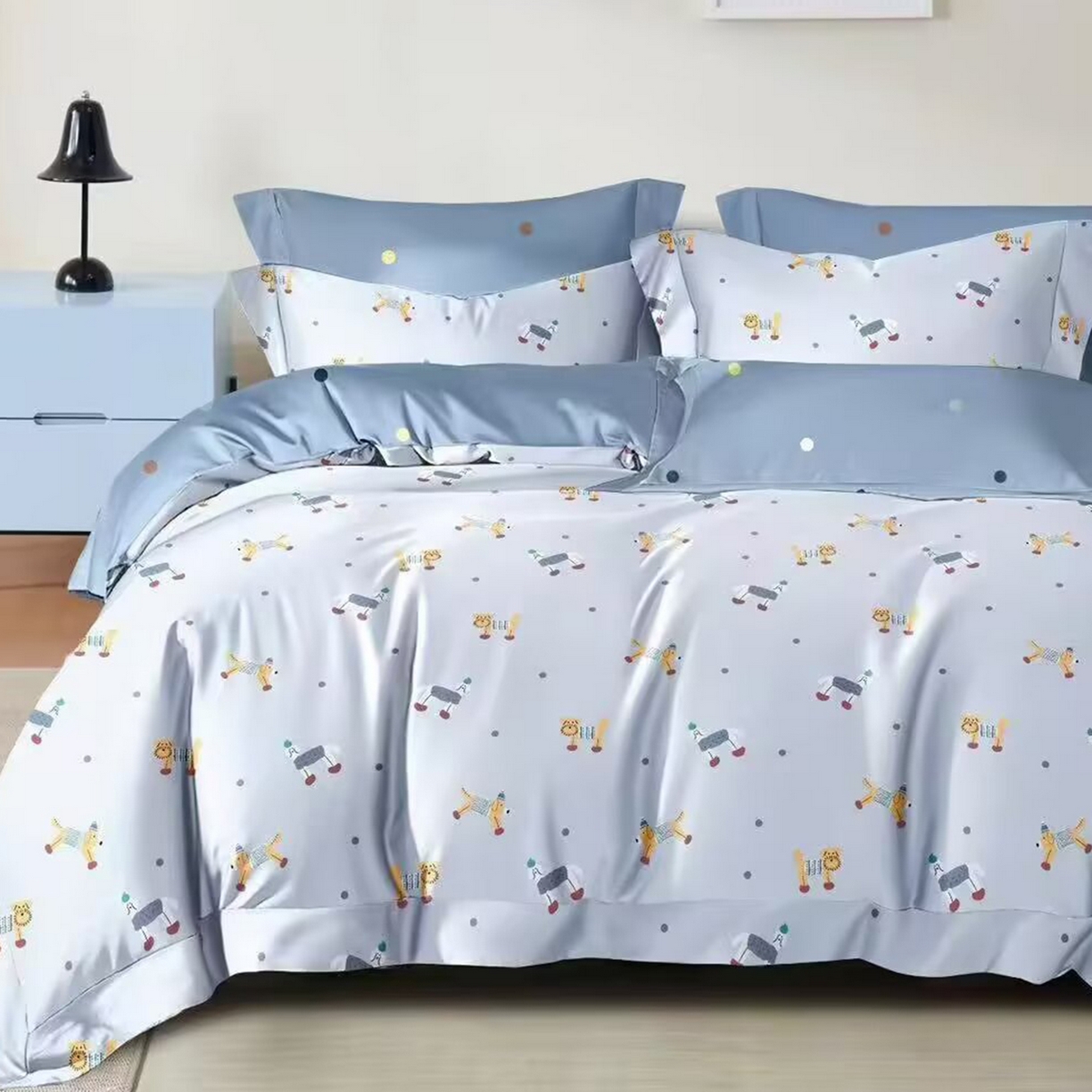 91家纺网 家纺一手货源 找家纺 （总）未来家居 2025新款长绒棉四件套UML13370