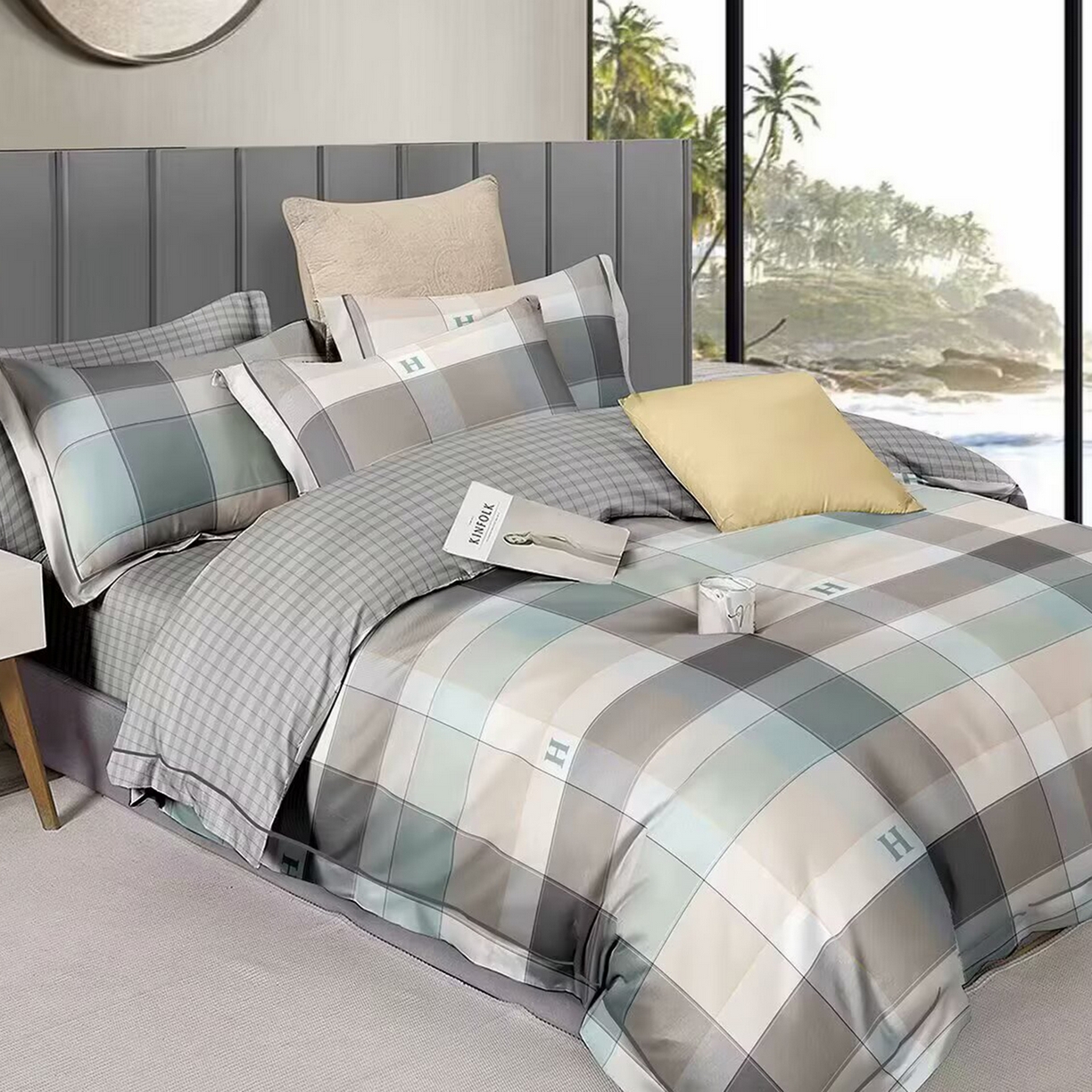 91家纺网 家纺一手货源 找家纺 （总）未来家居 2025新款长绒棉四件套UML13370