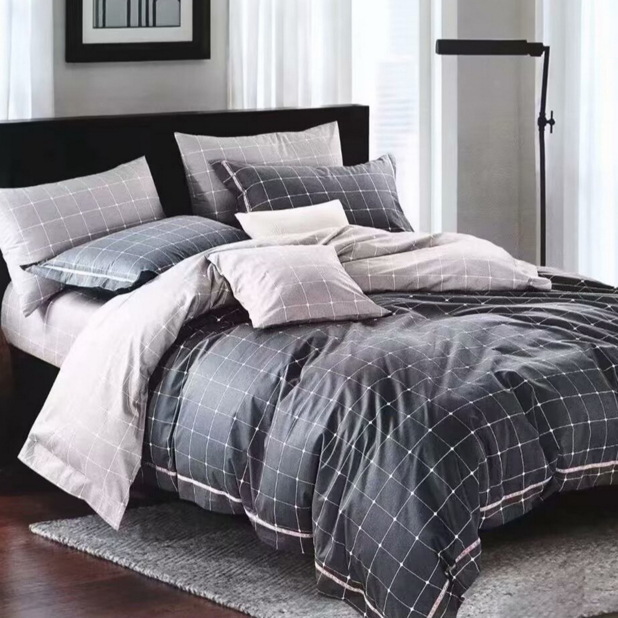 91家纺网 家纺一手货源 找家纺 （总）未来家居 2025新款长绒棉四件套UML13370