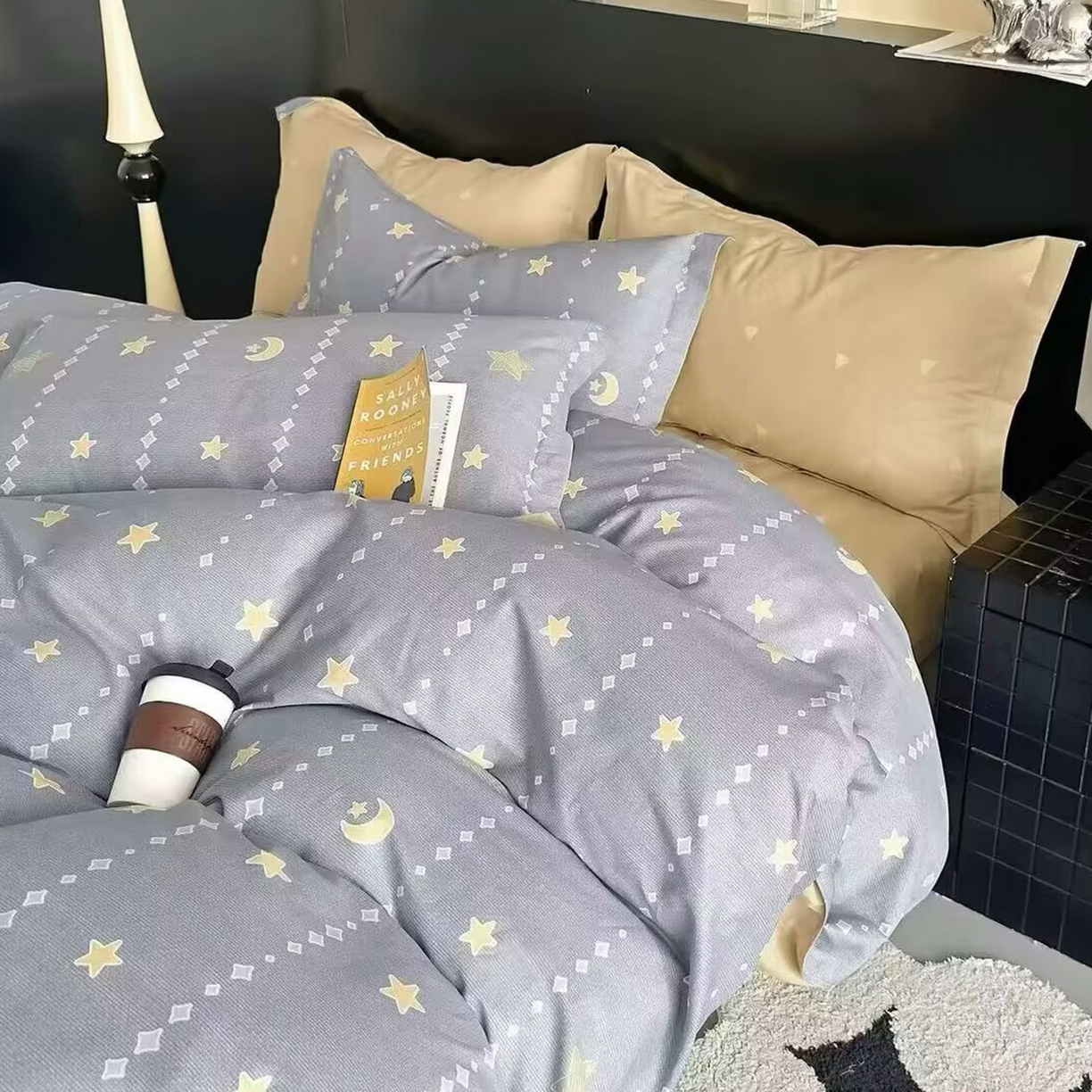 91家纺网 家纺一手货源 找家纺 （总）未来家居 2025新款长绒棉四件套UML13370