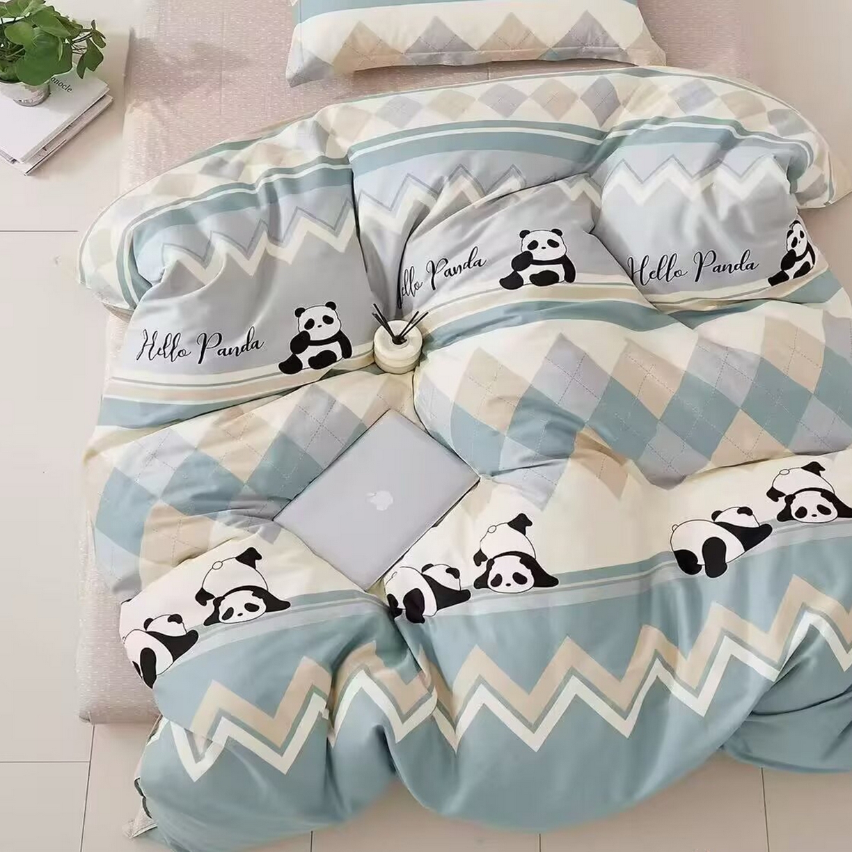 91家纺网 家纺一手货源 找家纺 （总）未来家居 2025新款长绒棉四件套UML13370