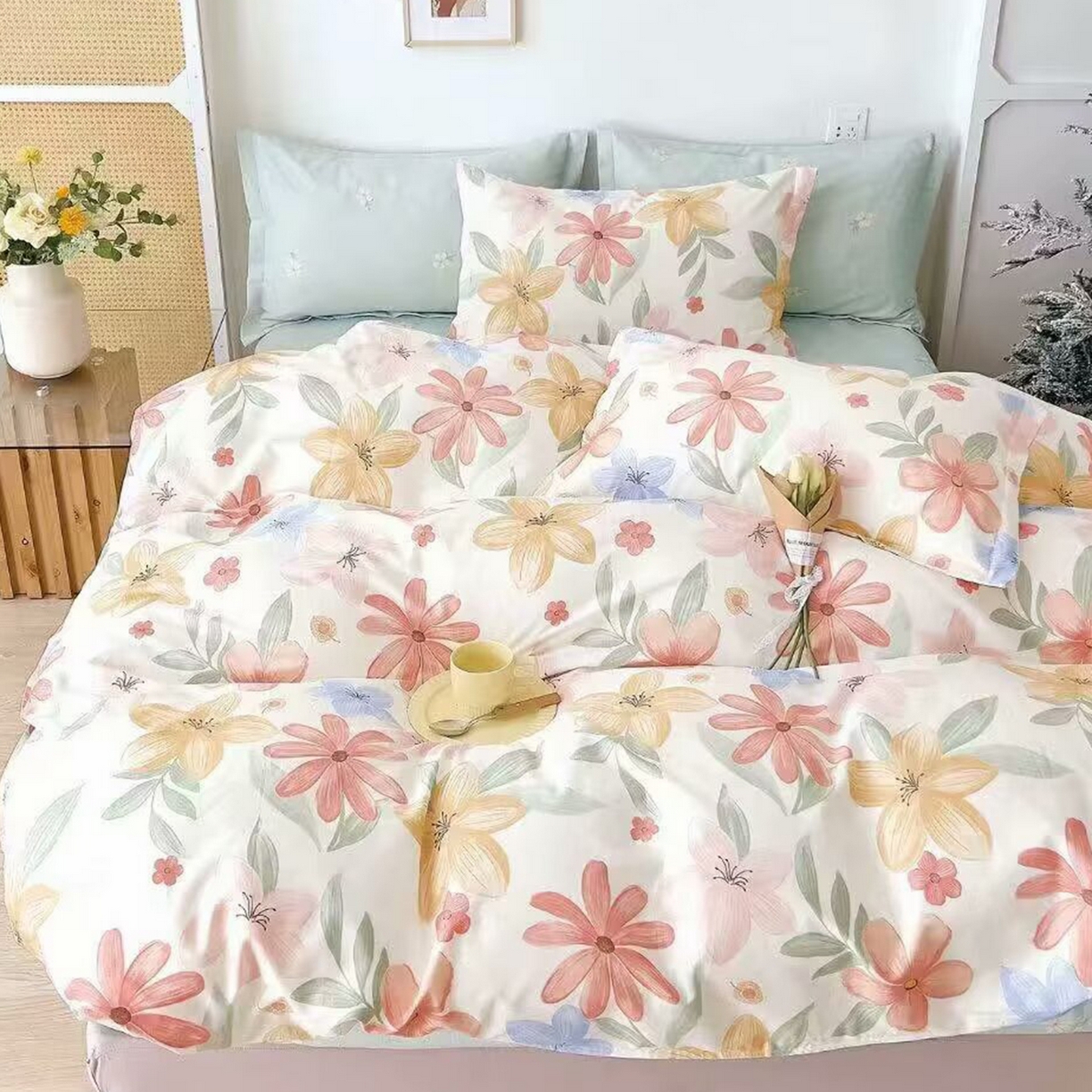 91家纺网 家纺一手货源 找家纺 （总）未来家居 2025新款长绒棉四件套UML13370