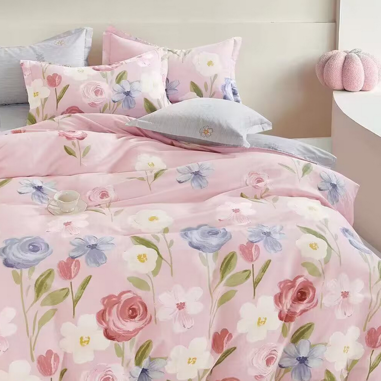 91家纺网 家纺一手货源 找家纺 （总）未来家居 2025新款长绒棉四件套UML13370