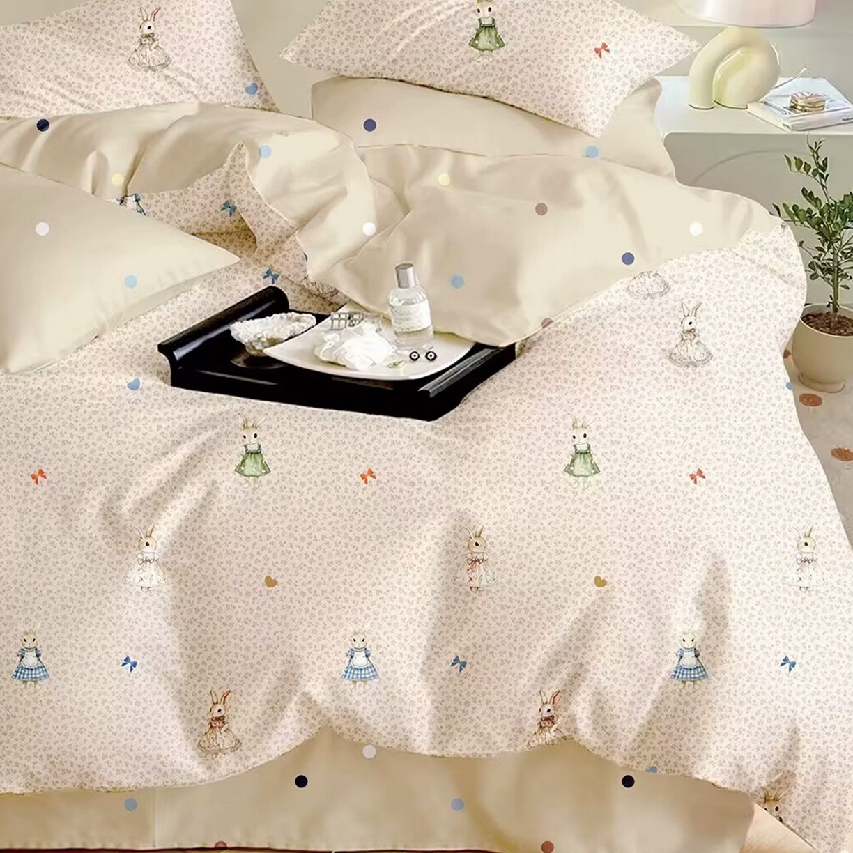 91家纺网 家纺一手货源 找家纺 （总）未来家居 2025新款长绒棉四件套UML13370