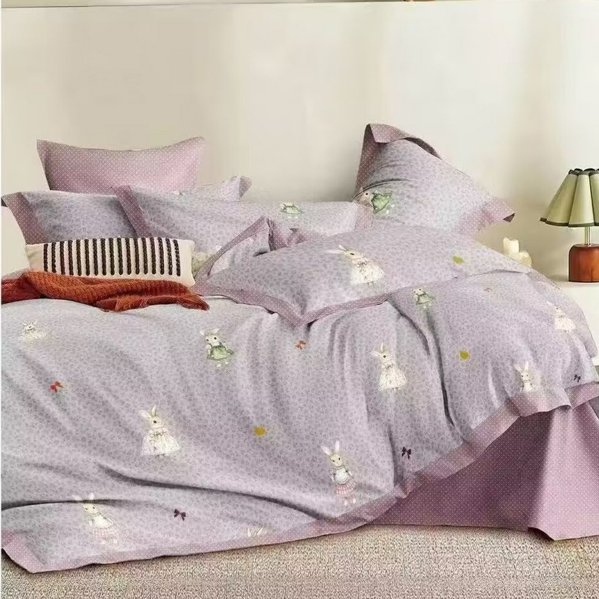 91家纺网 家纺一手货源 找家纺 （总）未来家居 2025新款长绒棉四件套UML13370