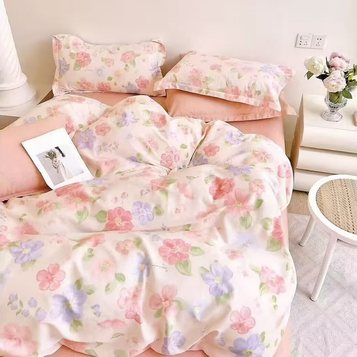 91家纺网 家纺一手货源 找家纺 （总）未来家居 2025新款长绒棉四件套UML13370